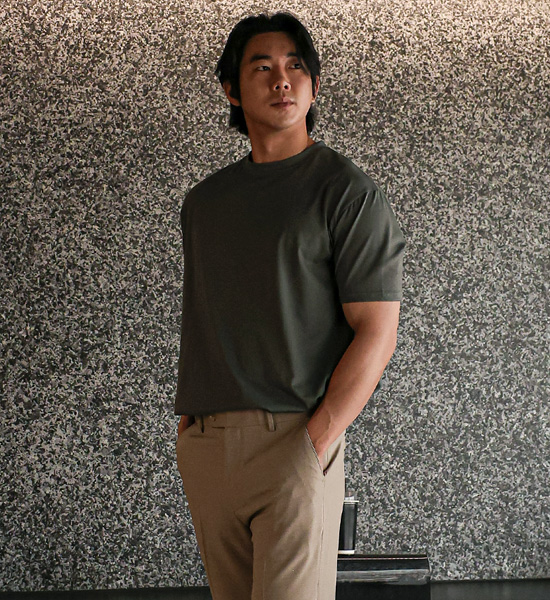 (M-6XL)<br>크란부르 冷却 半そでティー <br><font color="#072c81"><B>【 W.DNA 】</B></font><br><font color="#098a09"><B>기장선택 (基本的な,ロング+6cm)</B></font>