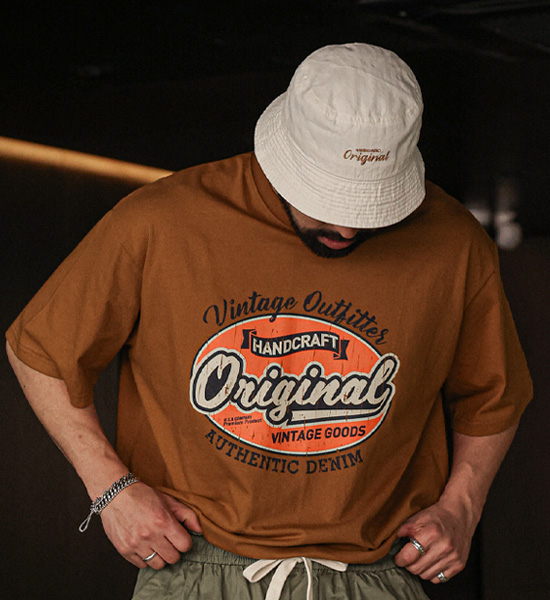 (L-5XL)<BR>마그론 半そでティー