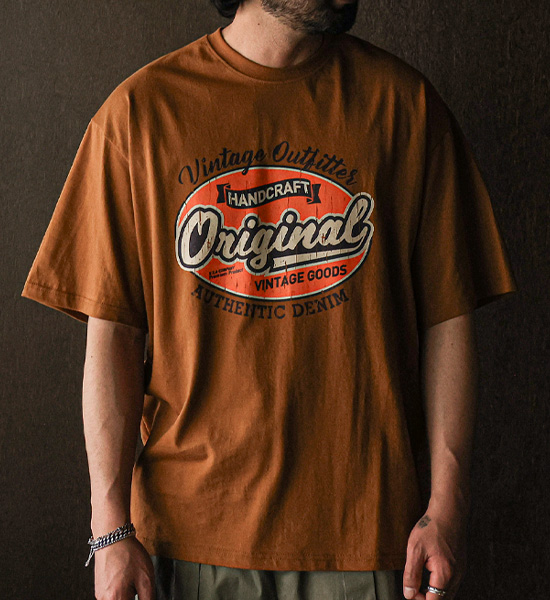 (L-5XL)<BR>마그론 半そでティー