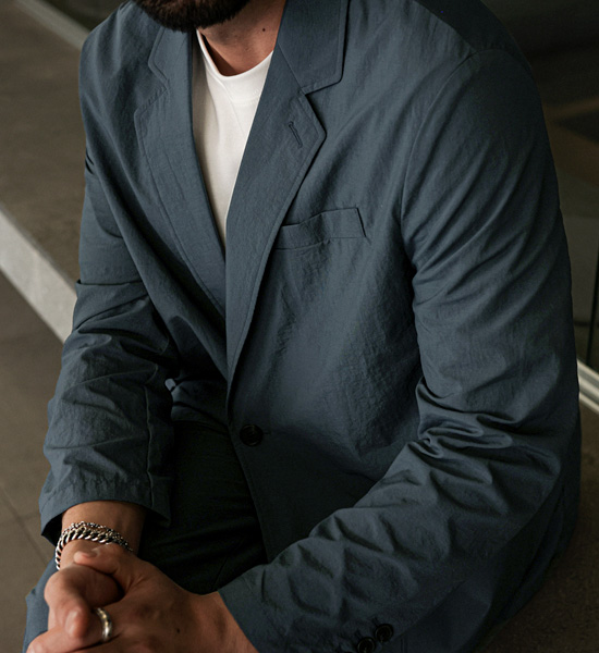 (L-5XL)<br>카퍼다 ジャケット+반디버 標準フィット サイドバンド スレックス