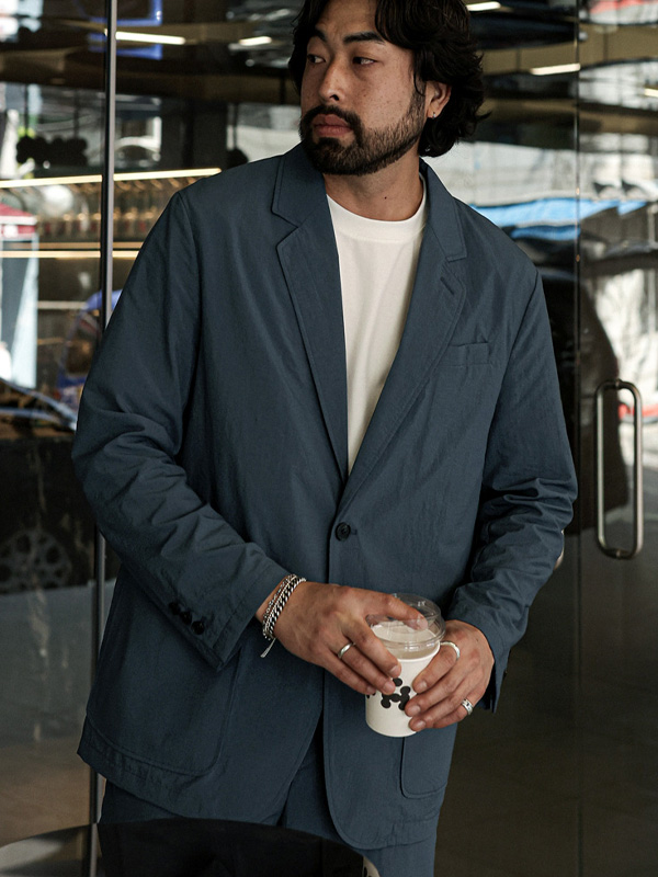 (L-5XL)<br>카퍼다 ジャケット+반디버 標準フィット サイドバンド スレックス