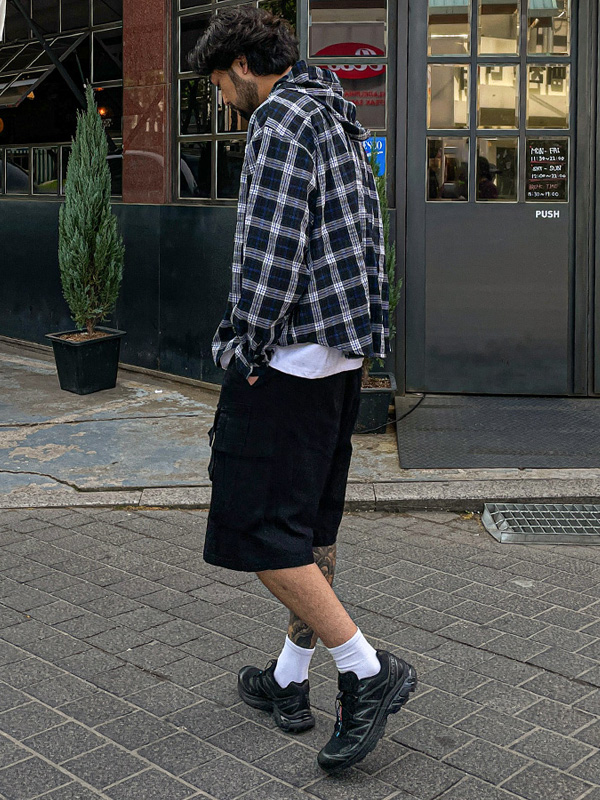 (M-5XL)<BR>세르보 7부 カーゴバンディングパンツ 1612