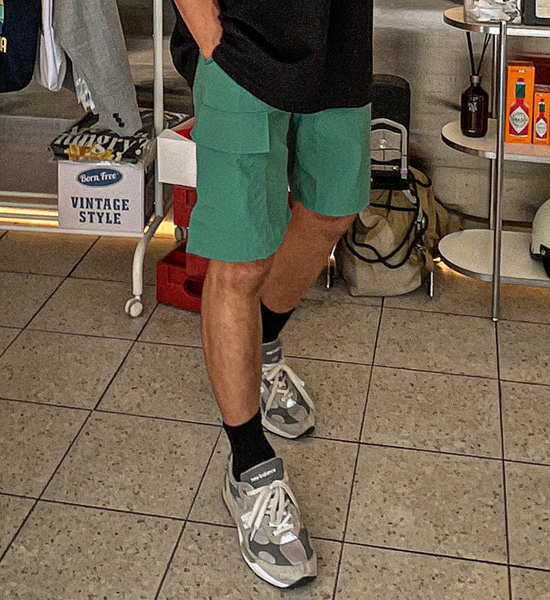 (M-6XL)<BR>스토지 ナイロン カーゴバンディングショートパンツ 82301