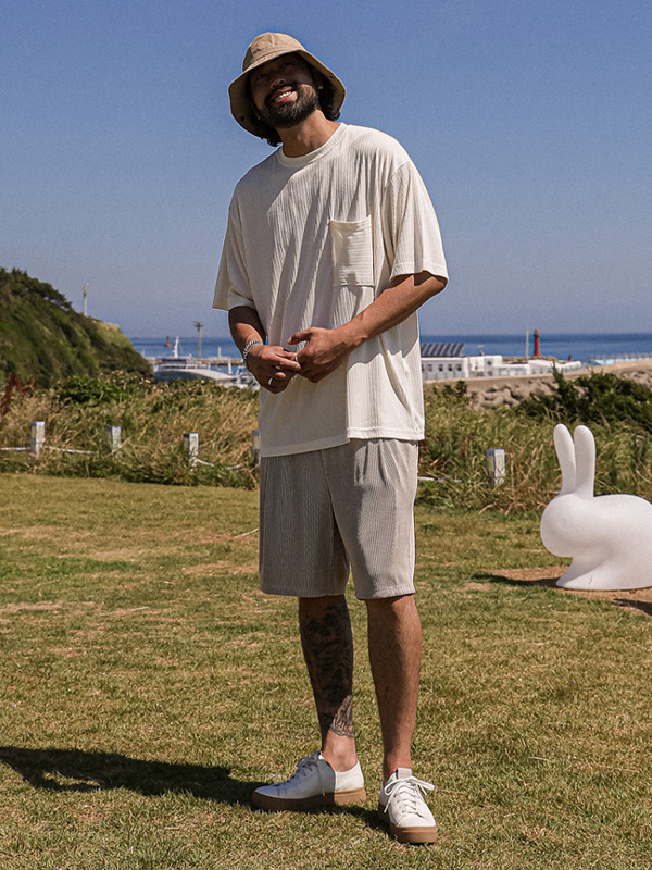 (L-5XL)<BR>피프라 バンディング半ズボン