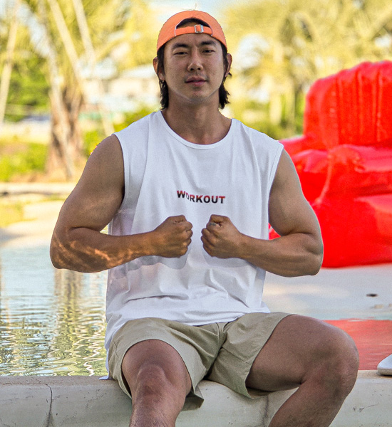 (L-5XL)<br>조이데이 モダルノースリーブ<br><font color="#072c81"><B>[ W.DNA ]</B></font>