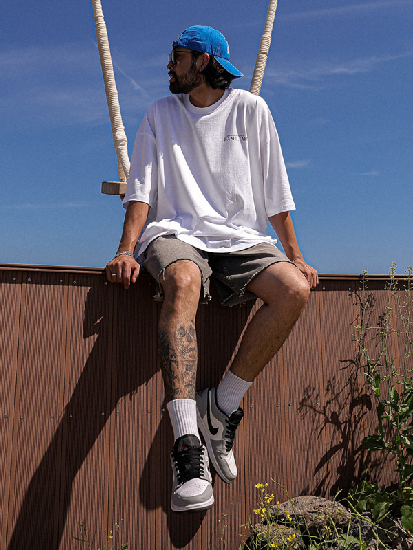 (2XL-4XL)<BR>퍼틴 バミューダ デニムパンツ 9320