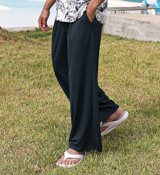 (L-6XL)<br>포엘러 ワッフル バンディングパンツ(標準フィット/ワイドフィット)