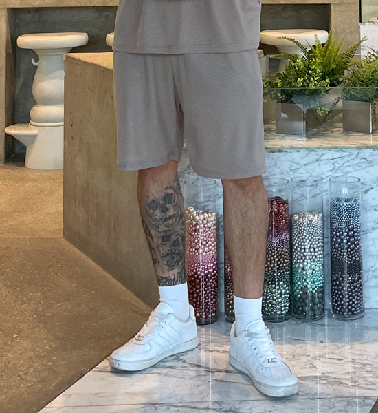 (XL-6XL)<BR>비카마크 ワッフルバンドのショートパンツ