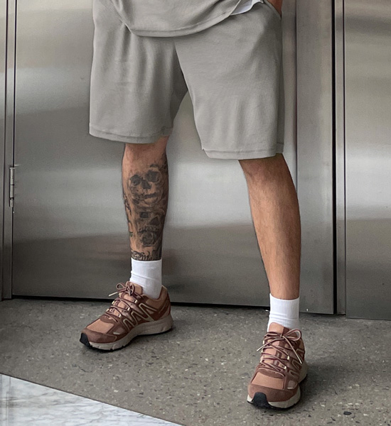 (XL-6XL)<BR>비카마크 ワッフルバンドのショートパンツ