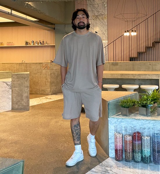 (XL-6XL)<BR>비카마크 ワッフルバンドのショートパンツ