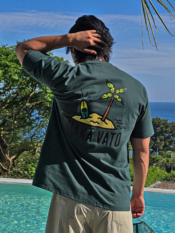 (L-5XL)<BR>사카바토 半そでティー <br><font color="#098a09"><B>長さを選択 (基本的な,ロング+6cm)</B></font>