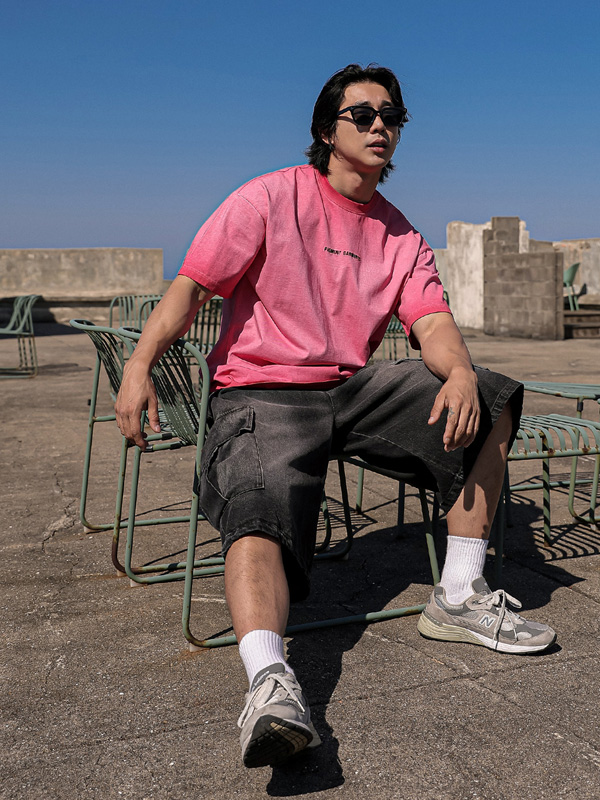 (XL-6XL)<BR>라소이 顔料 半そでティー