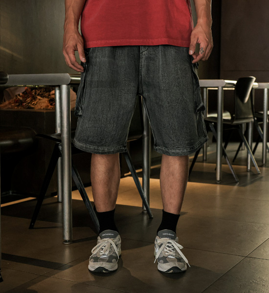 (L-5XL)<br>사리야 カーゴバンディングショートパンツ 262