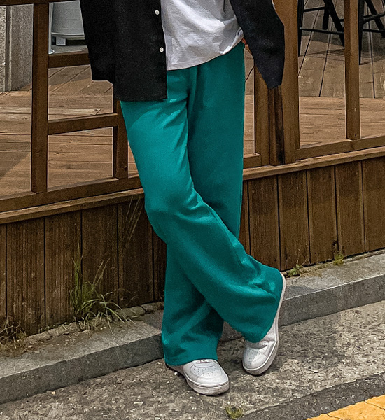 (S-4XL)<BR>코두바 セミワイドフィット バンディングパンツ