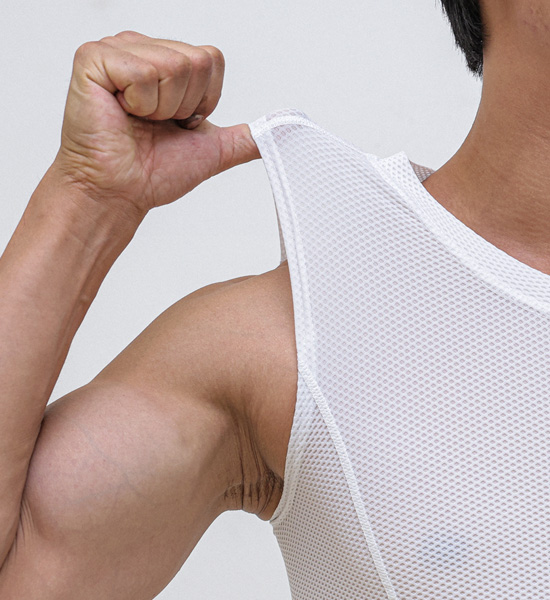 (L-5XL)<BR>마크타퍼 補正袖なしシャツ<br><font color="#fb5ec9"><B>[1+1]</B></font>