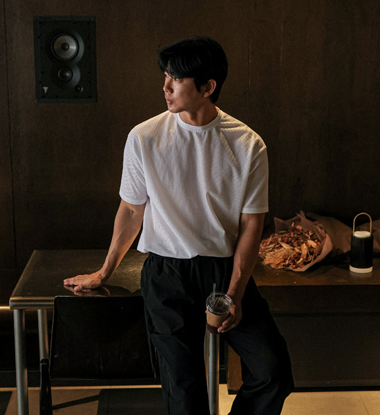 (L-5XL)<br>바카니야 メッシュ半袖Tシャツ T003