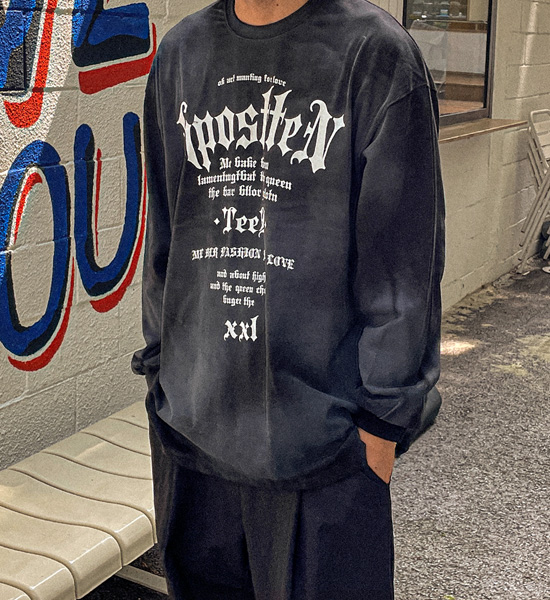 (XL-6XL)<BR>스탠더티 長袖Tシャツ