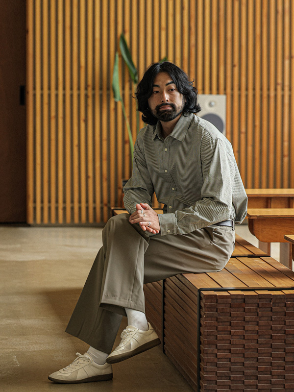 (L-4XL)<BR>티츄 ストライプシャツ 633