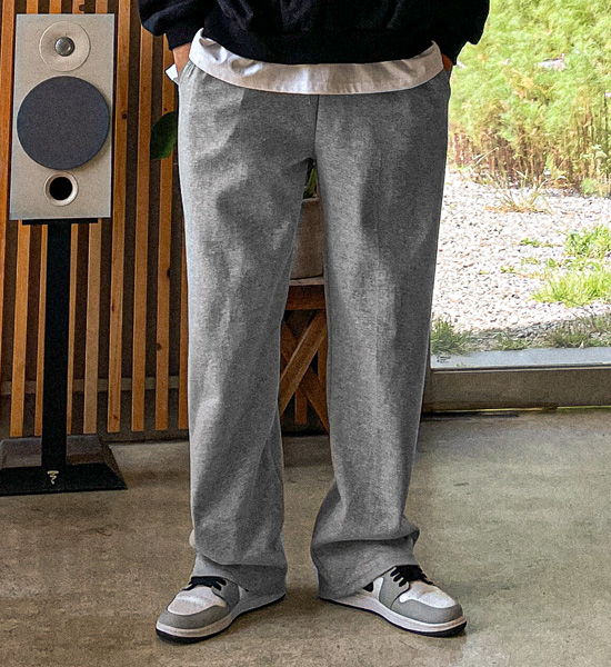 (S-4XL)<BR>코두바 セミワイドフィット バンディングパンツ