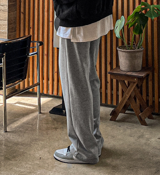 (S-4XL)<BR>코두바 セミワイドフィット バンディングパンツ