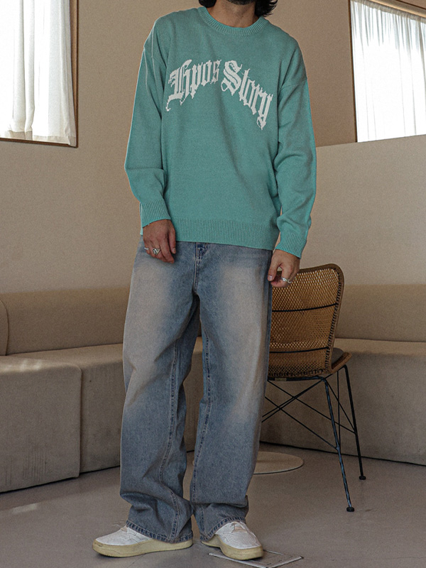 (S-6XL)<br>일라루 セミワイドフィット デニムパンツ 38<br><font color="#098a09"><B>長さを選択 (基本的な,ロング+8cm)</B></font>