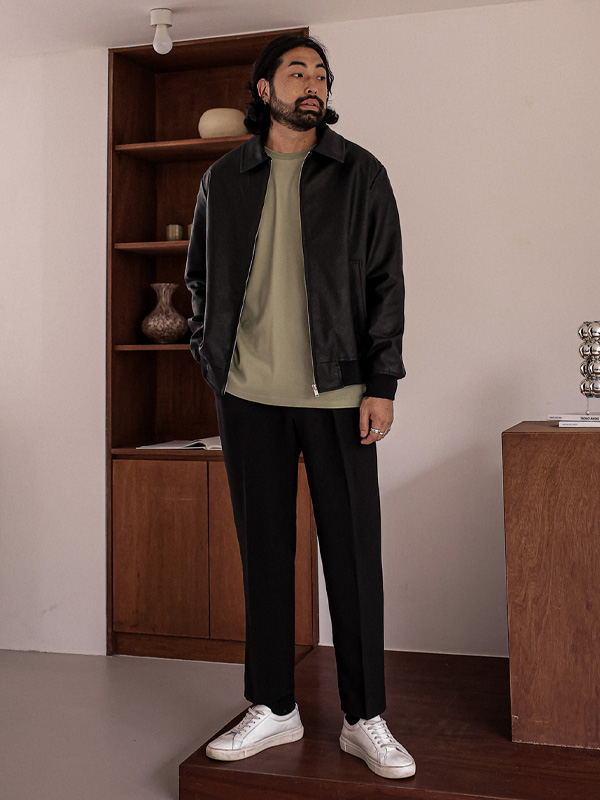 (XL-5XL)<BR>스카단 レザージャンパー