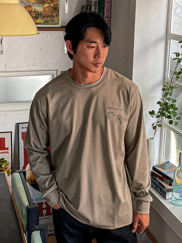 (XL-5XL)<br>푸라미야 長袖Tシャツ