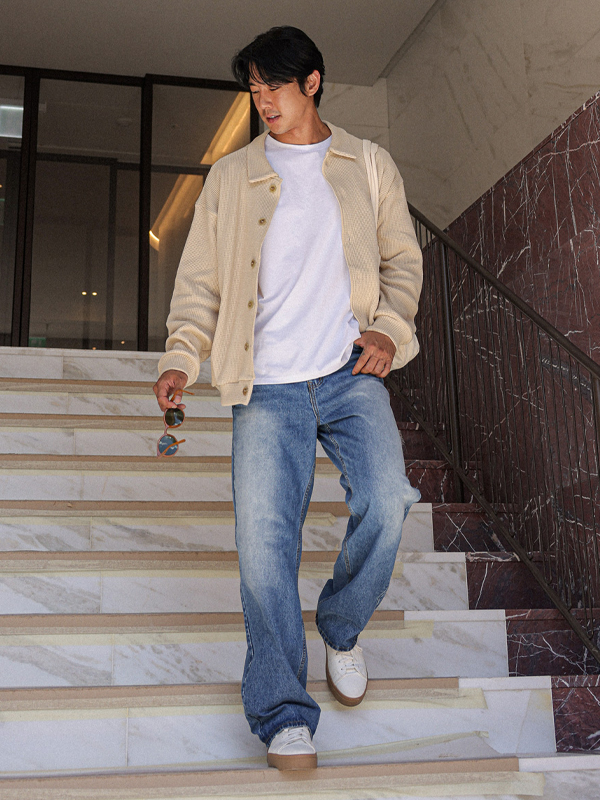 (XL-4XL)<BR>바드리야 カラーカーディガン