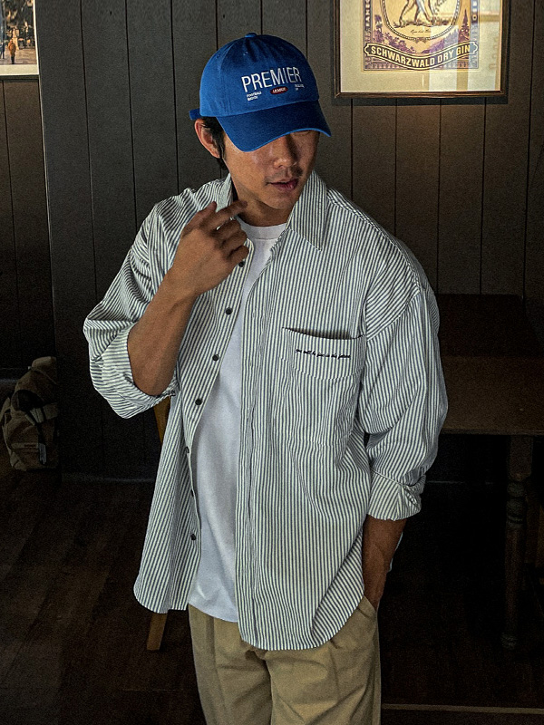 (XL-6XL)<BR>칸다치 ストライプシャツ