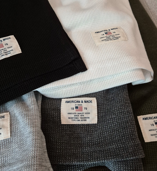 (L-5XL)<BR>나클로 ワッフル 長袖Tシャツ<br><font color="#fb5ec9"><B>[1+1]</B></font>