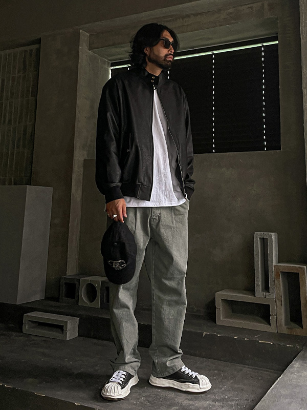 (XL-5XL)<br>코타마 レザージャンパー