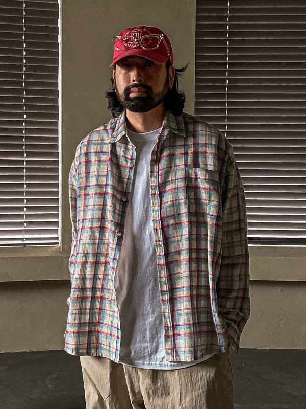 (XL-6XL)<BR>히크파드 チェック柄のシャツ