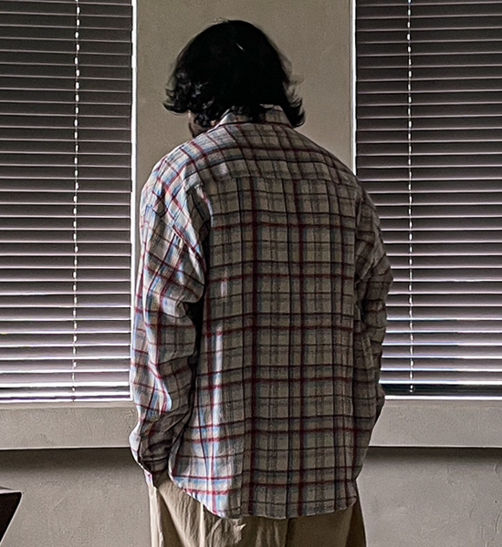 (XL-6XL)<BR>히크파드 チェック柄のシャツ