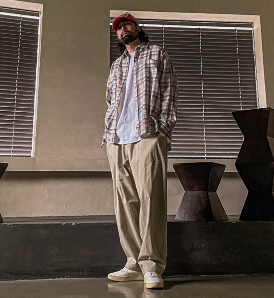 (XL-6XL)<BR>히크파드 チェック柄のシャツ