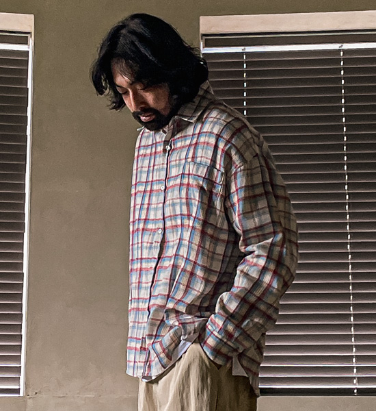 (XL-6XL)<BR>히크파드 チェック柄のシャツ