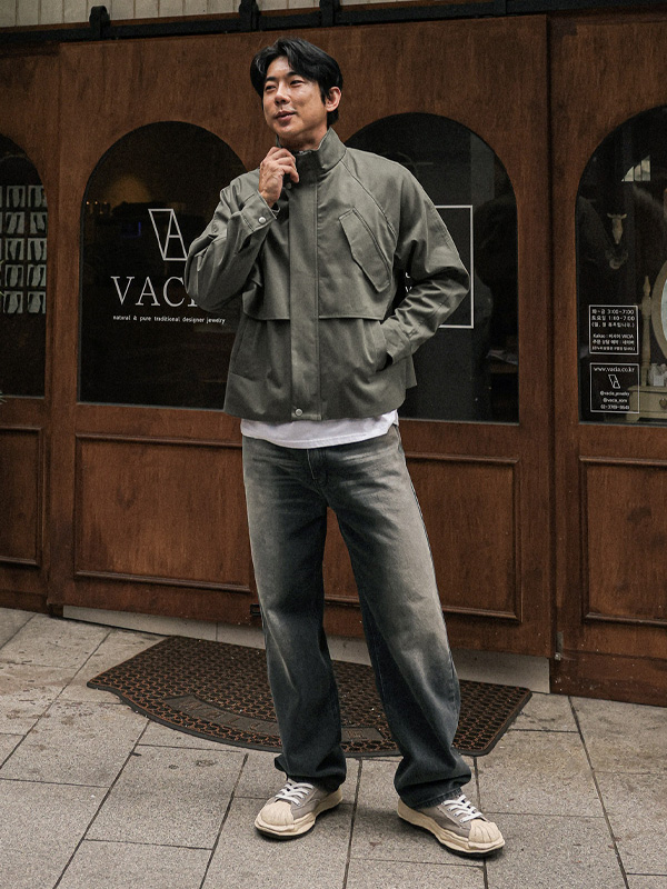 (S-3XL)<BR>밸도니 ワイドフィット デニムパンツ 211