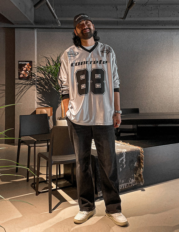 (L-5XL)<BR>콘그톤 져지긴팔티