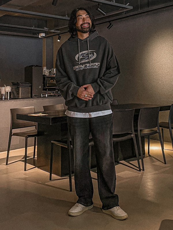 (L-4XL)<BR>비스타라 標準フィット デニムバンディングパンツ