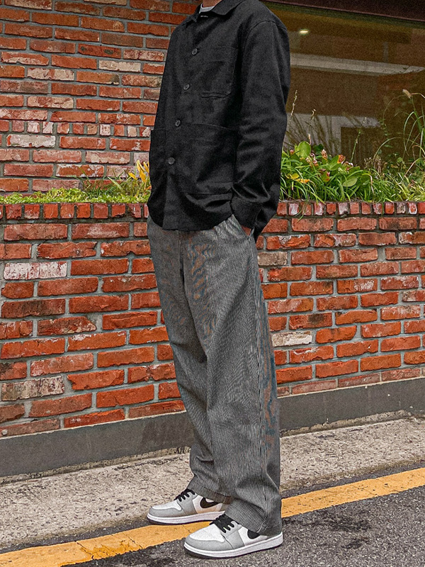 (XL-6XL)<br>카초라 セミワイドフィット デニムバンディングパンツ