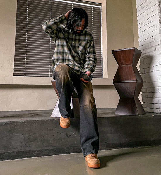 (L-5XL)<BR>토마다루 チェック柄のシャツ