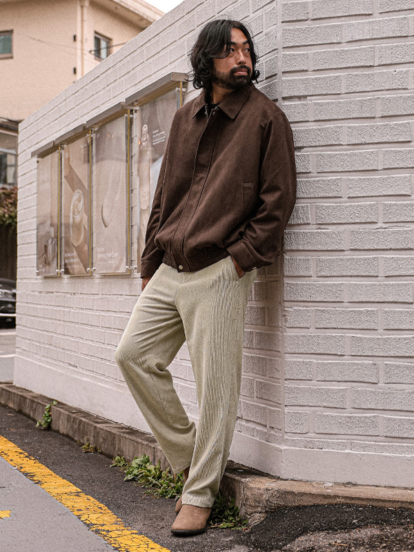 (XL-6XL)<br>번햄 스웨이드점퍼