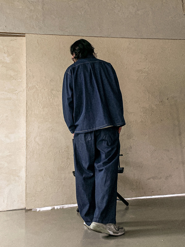 (XL-5XL)<br>샤루디 デニムシャツ&ジャケット+마사티카 デニムバンディングパンツ