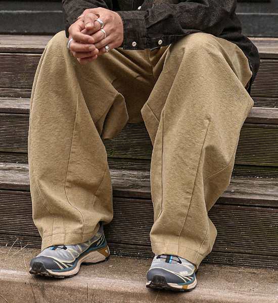 (L-5XL)<BR>말루드 ワイドフィット バルーンバンディングパンツ