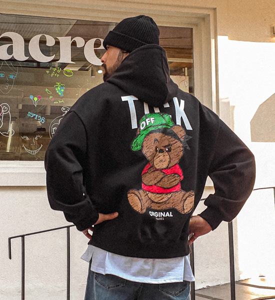 (XL-6XL)<BR>로츠마트 フードティーシャツ