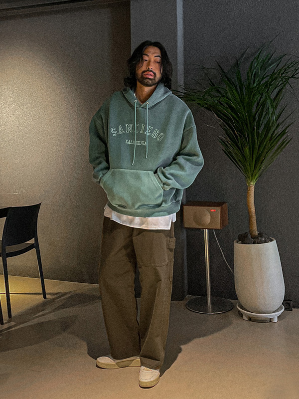 라브랑 顔料 フードティーシャツ