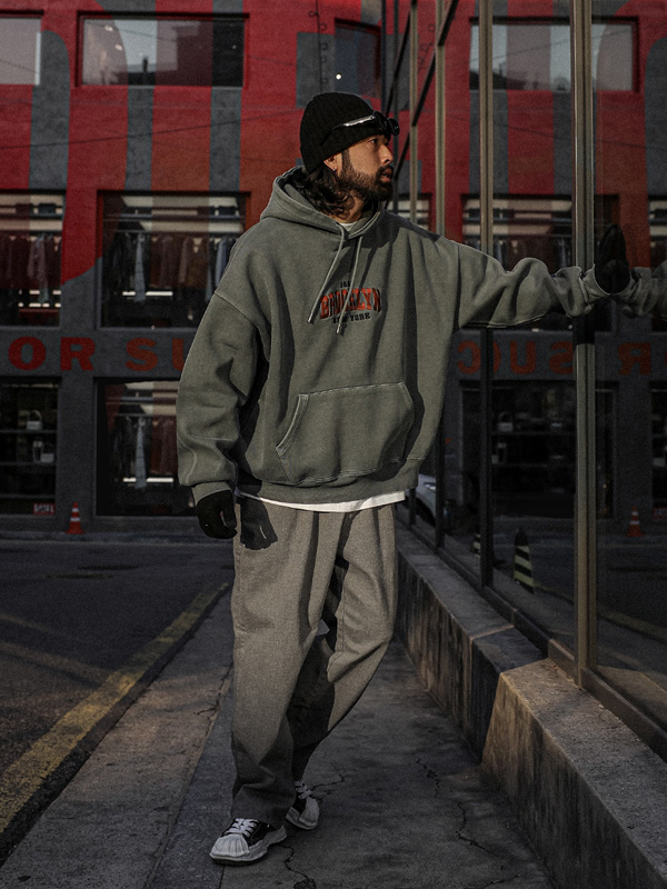 (XL-6XL)<BR>우츠보트 顔料 フードティーシャツ T013