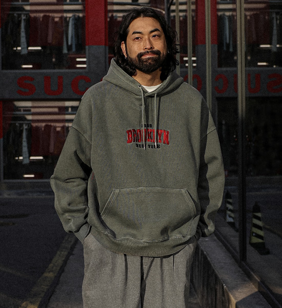 (XL-6XL)<BR>우츠보트 顔料 フードティーシャツ T013