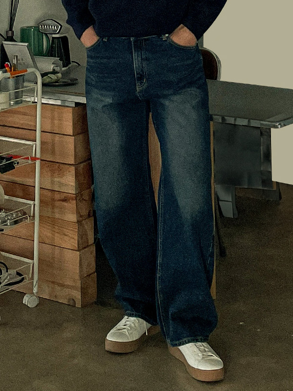 (S-3XL)<br>베토라 標準フィット デニムパンツ #03