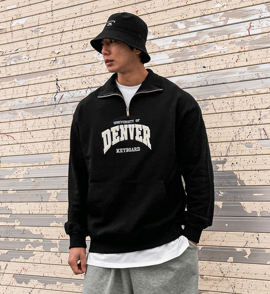 (2XL-5XL)<BR>타비더 ハーフジップアップ