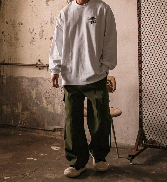 (XL-6XL)<BR>다니푸르 長袖Tシャツ T002